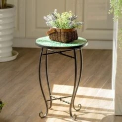 Top 10 ✔️ Costway Outdoor Indoor Accent Table Plant Stand Scheme Garden Steel Green 😍 -Planters Sales Store unnamed file 8023