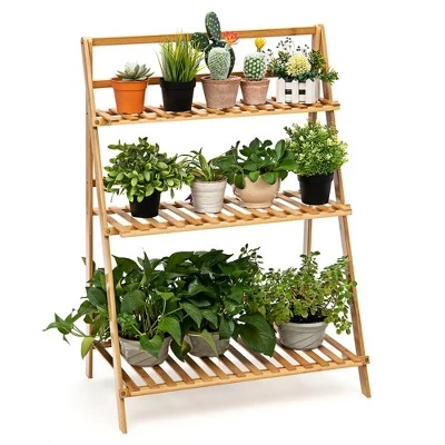 Top 10 🥰 Costway Bamboo Ladder Plant Stand 3-Tier Foldable Flower Pot Display Shelf Rack Natural ✨ 9 Top 10 🥰 Costway Bamboo Ladder Plant Stand 3-Tier Foldable Flower Pot Display Shelf Rack Natural ✨ - Image 7