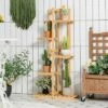 Best reviews of 😍 Costway 5 Tier 6 Potted Plant Stand Rack Bamboo Display Shelf for Patio Yard 🎁 -Planters Sales Store unnamed file 8062