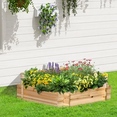 Cheapest ๐ฅ Outsunny 39'' x 36'' Screwless Raised Garden Bed, Hexagon Planter Box, Easy DIY Herb Garden for Vegetables Flowers ๐ 3 Cheapest ๐ฅ Outsunny 39'' x 36'' Screwless Raised Garden Bed, Hexagon Planter Box, Easy DIY Herb Garden for Vegetables Flowers ๐