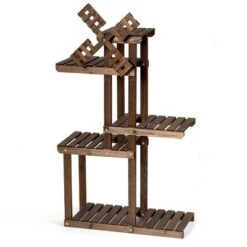 Best reviews of 🎉 Costway Wood Plant Stand 5 Tier Shelf Multiple Flower Pot Windmill Design ❤️ -Planters Sales Store unnamed file 8094
