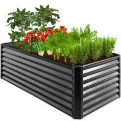 Best Pirce 🧨 Best Choice Products 6x3x2ft Outdoor Metal Raised Garden Bed, Planter Box for Vegetables, Flowers, Herbs ⭐ -Planters Sales Store unnamed file 81