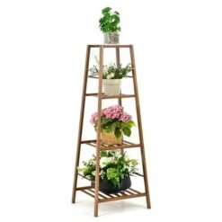Cheap 🌟 Costway Bamboo Tall Plant Stand Pot Holder Display Shelving Unit Indoor Outdoor NaturalBrown 😍 -Planters Sales Store unnamed file 8104