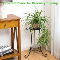 Coupon ⭐ Costway Metal Plant Stand for Flower Pot Metal Display Shelf Potted Holder Rack ⌛ -Planters Sales Store unnamed file 8107