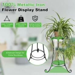 Coupon ⭐ Costway Metal Plant Stand for Flower Pot Metal Display Shelf Potted Holder Rack ⌛ -Planters Sales Store unnamed file 8112