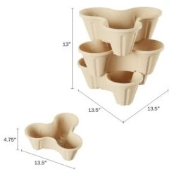 Cheap 😉 Nature Spring Stacking Planter Tower - 3-Tier Indoor or Outdoor Vertical Planter for Flowers, Herbs, and Vegetables - Sand Stone 😀 7 Cheap 😉 Nature Spring Stacking Planter Tower - 3-Tier Indoor or Outdoor Vertical Planter for Flowers, Herbs, and Vegetables - Sand Stone 😀 -Planters Sales Store unnamed file 8116