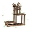 Deals 🔔 Costway Wood Plant Stand 4 Tier Shelf Multiple Flower Pot Windmill Design ✔️ -Planters Sales Store unnamed file 8129
