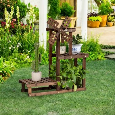 Deals 🔔 Costway Wood Plant Stand 4 Tier Shelf Multiple Flower Pot Windmill Design ✔️ 10 Deals 🔔 Costway Wood Plant Stand 4 Tier Shelf Multiple Flower Pot Windmill Design ✔️ - Image 8
