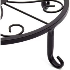 New ⌛ Farmlyn Creek 4 Pack Black Metal Plant Stand, Flower Pot Holder for Indoor & Outdoor, Garden or Home Decor, 9" x 2.7" 🥰 -Planters Sales Store unnamed file 8142