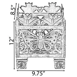 Best Pirce 🔔 Gardenised Outdoor Living Butterfly Square Plant Stand, Flower Planting Pot, Antique Bronze 🤩 -Planters Sales Store unnamed file 8183