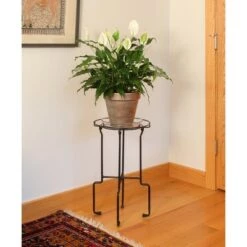 Discount 🔥 ACHLA Designs 23.5" Plant Stand Catalina Black Wrought Iron with Powder 🧥 Coated Finish 💯 -Planters Sales Store unnamed file 8213