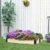 Cheap ⭐ Outsunny 47'' x 31'' Raised Garden Bed Foldable Elevated Planter Box for Backyard, Patio to Grow Vegetables, Herbs, and Flowers 👍