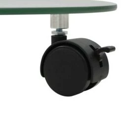 New ✔️ vidaXL Plant Rollers 2 pcs Tempered Glass 11" Round 🔔 -Planters Sales Store unnamed file 8221