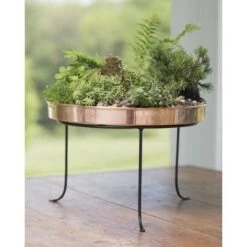 Best deal 🔥 Gardener's Supply Company Large Round Copper Plant Tray, 14 - GARDENER'S SUPPLY CO. 🌟 -Planters Sales Store unnamed file 8235