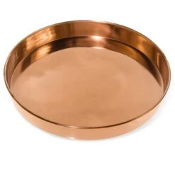 Best Sale 🛒 Gardener's Supply Company Medium Round Copper Plant Tray, 12 - GARDENER'S SUPPLY CO. 🧨