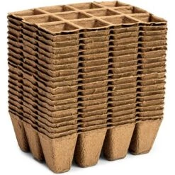 Cheap 👍 Juvale 20 Pack Peat Starter Pots with Plastic Plant Labels and Widger Dibbers, 6.4 x 4.55 x 2 in 💯 -Planters Sales Store unnamed file 8269