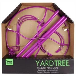 Best deal 🔔 Yard Butler IYT-5PUR Indoor Outdoor 84 Inch Tall Gardening Yard Tree with 3 Shepherds Hooks and 2 Flower Pot Rings for 7 Inch Planters, Purple 🛒