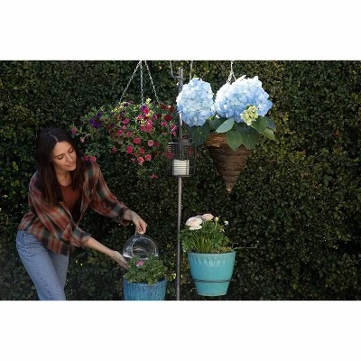 New ⌛ Yard Butler IYT-5BLU Indoor Outdoor 84 Inch Tall Gardening Yard Tree with 3 Shepherds Hooks and 2 Flower Pot Rings for 7 Inch Planters, Blue ⌛ 6 New ⌛ Yard Butler IYT-5BLU Indoor Outdoor 84 Inch Tall Gardening Yard Tree with 3 Shepherds Hooks and 2 Flower Pot Rings for 7 Inch Planters, Blue ⌛ - Image 4