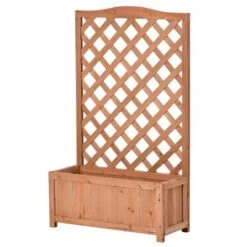 Outlet ๐ Outsunny 28" x 11" x 46" Raised Garden Bed Wood Planter Box with Trellis for Vine Climbing, to Grow Vegetables, Herbs, and Flowers for Backyard, Patio, Brown ๐ 9 Outlet ๐ Outsunny 28" x 11" x 46" Raised Garden Bed Wood Planter Box with Trellis for Vine Climbing, to Grow Vegetables, Herbs, and Flowers for Backyard, Patio, Brown ๐ -Planters Sales Store unnamed file 829