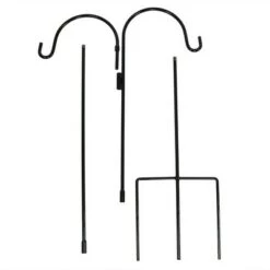 Coupon 🤩 Sunnydaze Decor Sunnydaze Outdoor Heavy-Duty Steel Hanging Bird Feeder Plant Double Shepherd Hooks - 84" - Black - 2pk 🧨 -Planters Sales Store unnamed file 8291