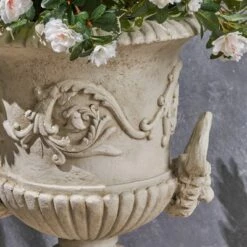 Flash Sale 🔔 28.25" Adonis Lightweight Concrete Patio Urn Planter White - Christopher Knight Home ✨ -Planters Sales Store unnamed file 8325