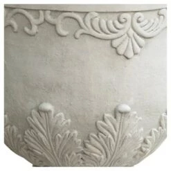 Buy 🛒 20" Urn Fiber Stone Patio Planter Moroccan - White - Christopher Knight Home ⭐ -Planters Sales Store unnamed file 8329