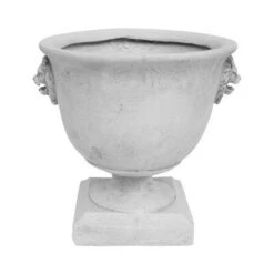 Cheapest 🌟 13" Simba Lightweight Concrete Patio Urn Planter White - Christopher Knight Home 🛒 -Planters Sales Store unnamed file 8347