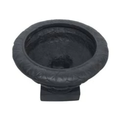 New 🔥 8.5" Stefano Lightweight Concrete Patio Urn Planter Black - Christopher Knight Home 🔥 -Planters Sales Store unnamed file 8369