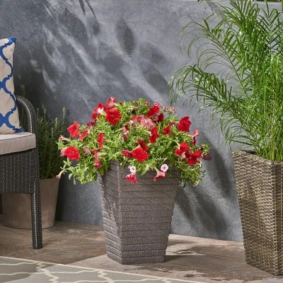 Best reviews of 🥰 16" Jude Lightweight Concrete Tapered Square Patio Urn Planter Gray - Christopher Knight Home 🥰 3 Best reviews of 🥰 16" Jude Lightweight Concrete Tapered Square Patio Urn Planter Gray - Christopher Knight Home 🥰