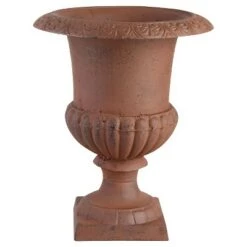 Outlet 🌟 Urn Planter - Brown - Esschert Design 🥰 -Planters Sales Store unnamed file 8402