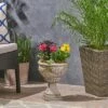 Outlet ⌛ 13" Cassia Lightweight Concrete Patio Urn Planter - Christopher Knight Home ⌛ -Planters Sales Store unnamed file 8403