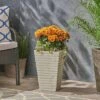 Top 10 😀 16" Jude Lightweight Concrete Tapered Square Patio Urn Planter White - Christopher Knight Home 😍 -Planters Sales Store unnamed file 8408