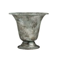 Planters Sales Store 17 Flash Sale 🔥 Allstate Floral 6.75" Silver and Verdigris Metal Urn Planter ❤️