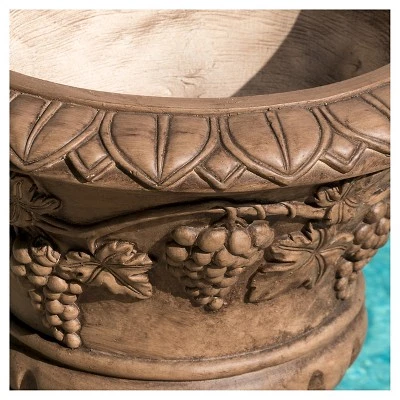 Outlet 😉 21" Roman Cast Stone Patio Urn - Christopher Knight Home ✔️ 4 Outlet 😉 21" Roman Cast Stone Patio Urn - Christopher Knight Home ✔️ - Image 2