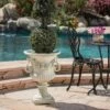 Wholesale โจ 24" Buena Vista Cast Stone Patio Urn Planter White - Christopher Knight Home ๐งจ 2 Wholesale โจ 24" Buena Vista Cast Stone Patio Urn Planter White - Christopher Knight Home ๐งจ -Planters Sales Store unnamed file 8438