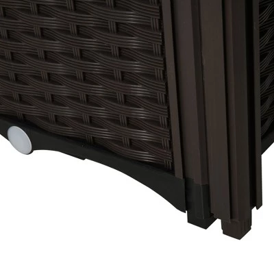 Brand new ๐ฅฐ Outsunny 4-Piece Plastic Raised Garden Bed Planter Box with Self-Watering Design and Drainage Holes for Flowers, Brown ๐ 7 Brand new ๐ฅฐ Outsunny 4-Piece Plastic Raised Garden Bed Planter Box with Self-Watering Design and Drainage Holes for Flowers, Brown ๐ - Image 5