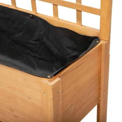 Brand new ๐ Outsunny 41'' Wooden Raised Garden Bed with Wheels Trellis Upper/Below Storage Shelf Elevated Planter Box Stand for Vegetables Flower ๐ 8 Brand new ๐ Outsunny 41'' Wooden Raised Garden Bed with Wheels Trellis Upper/Below Storage Shelf Elevated Planter Box Stand for Vegetables Flower ๐ - Image 6