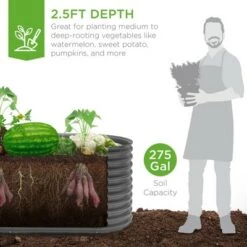 Hot Sale ๐ Best Choice Products 63in Oval Metal Raised Garden Bed, Customizable Outdoor Planter for Gardening, Plants โจ 11 Hot Sale ๐ Best Choice Products 63in Oval Metal Raised Garden Bed, Customizable Outdoor Planter for Gardening, Plants โจ -Planters Sales Store unnamed file 887