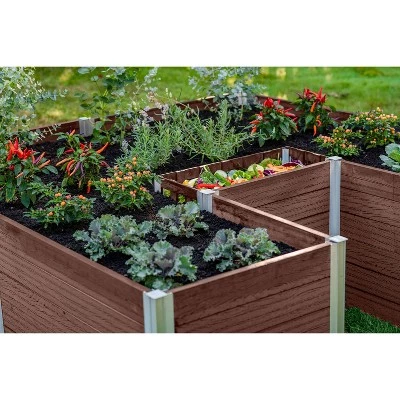 Best Sale π 22" Vinyl Urbana Keyhole Raised Garden Bed Espresso - Vita π 4 Best Sale π 22" Vinyl Urbana Keyhole Raised Garden Bed Espresso - Vita π - Image 2