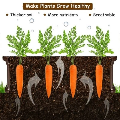 Brand new ๐ Costway 2 Pcs 48.5'' Raised Garden Bed Square Plant Box Planter Flower Vegetable Brown โค๏ธ 5 Brand new ๐ Costway 2 Pcs 48.5'' Raised Garden Bed Square Plant Box Planter Flower Vegetable Brown โค๏ธ - Image 3