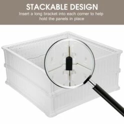 Budget 👍 Costway 4 Pcs 48.5'' Raised Garden Bed Square Plant Box Planter Flower Vegetable White 😀 -Planters Sales Store unnamed file 929